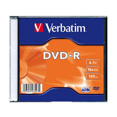 Verbatim DVD-R [ slim jewel case 100 | 4,7GB | 16x ]