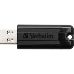 Verbatim USB DRIVE 3.0 128GB PINSTRIPE FEKETE