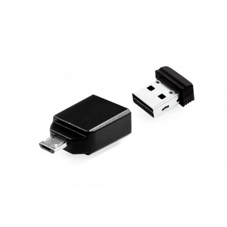 Verbatim USB DRIVE 2.0 NANO 16GB STORE 'N' STAY + OTG Adapter