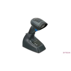 Datalogic vez. nélküli vonalkód olvasó 1D QS Mobile QBT2131/fekete/bázis/USB káb