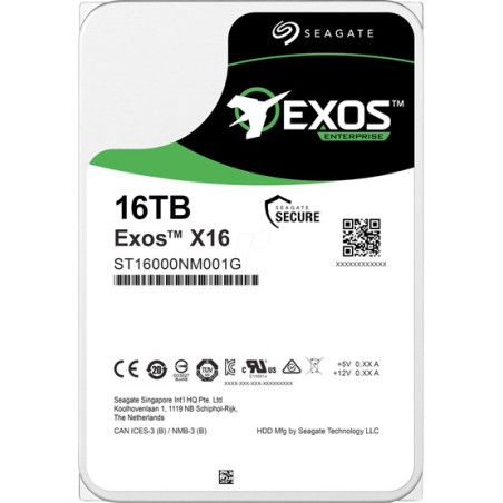 Seagate Exos X16 16TB [3.5''/7200/256MB/SATA3]