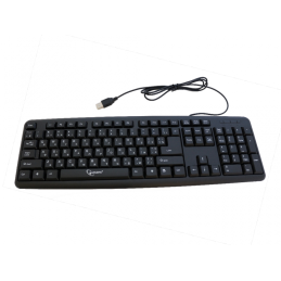 Keyboard Gembird KB-U-103, USB 1.4m, Standard full size, RU layout