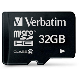 Verbatim 32GB Micro SD (HC) CLASS 10 WITH ADAPTOR