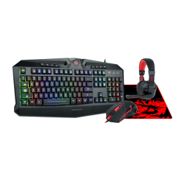 Redragon S101-BA Gaming Combo 4 in 1 Black/Red HU