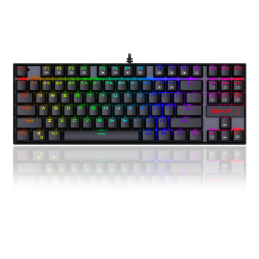 Redragon Kumara RGB Backlit Mechanical Gaming Keyboard Brown Switches Black HU