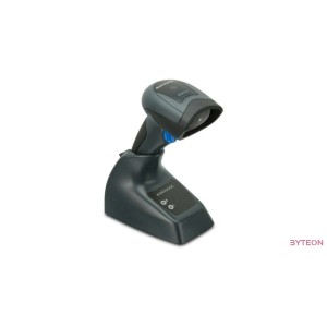 Datalogic vez. nélküli vonalkód olvasó 1D QS Mobile QBT2131/fekete/bázis/USB káb