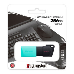 Kingston 128GB DataTraveler Exodia M (USB 3.0) - Fekete-menta