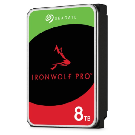 SEAGATE Ironwolf PRO Enterprise NAS HDD 8TB 7200rpm 6Gb/s SATA 256MB cache 8.9cm 3.5inch 24x7 for NAS RAID Rackmount Systeme BLK