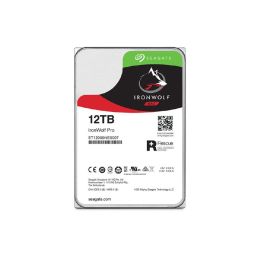 SEAGATE Ironwolf PRO Enterprise NAS HDD 12TB 7200rpm 6Gb/s SATA 256MB cache 8.9cm 3.5inch 24x7 for NAS RAID Rackmount Systeme