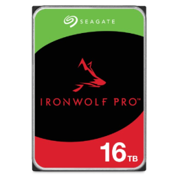 SEAGATE Ironwolf PRO Enterprise NAS HDD 16TB 7200rpm 6Gb/s SATA 256MB cache 8.9cm 3.5inch 24x7 for NAS RAID Rackmount systems