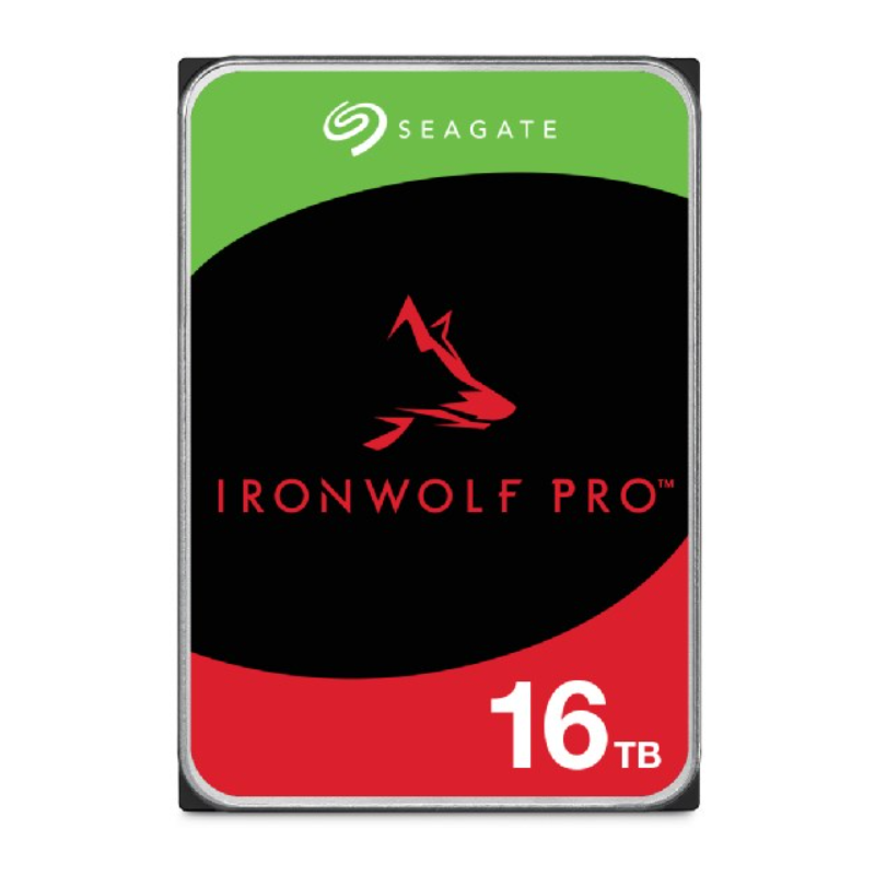 SEAGATE Ironwolf PRO Enterprise NAS HDD 16TB 7200rpm 6Gb/s SATA 256MB cache 8.9cm 3.5inch 24x7 for NAS RAID Rackmount systems