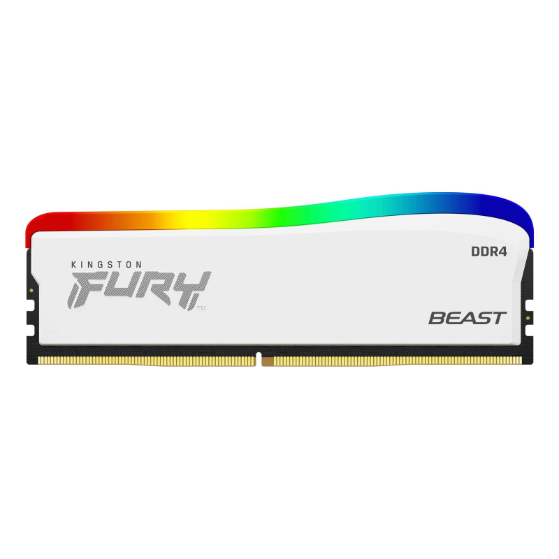 KINGSTON 16GB 3200MT/s DDR4 CL16 DIMM FURY Beast White RGB SE