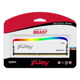 KINGSTON 16GB 3200MT/s DDR4 CL16 DIMM FURY Beast White RGB SE