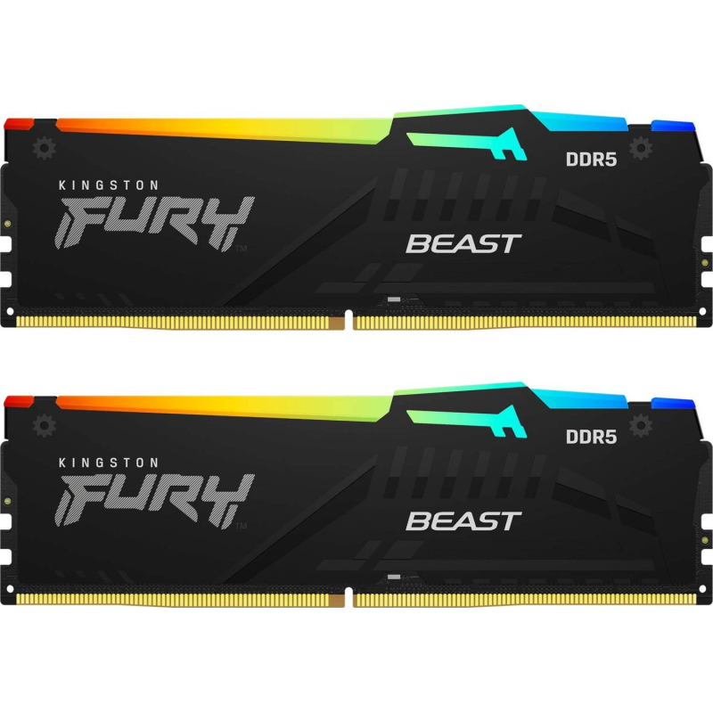 KINGSTON 16GB 5600MHz DDR5 CL40 DIMM Kit of 2 FURY Beast RGB