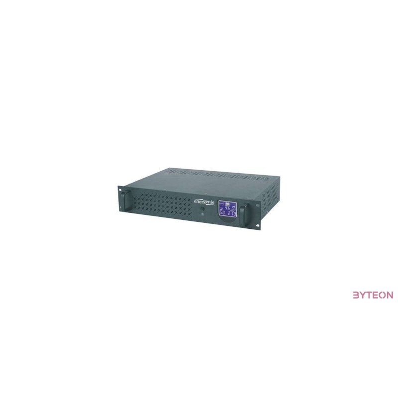 UPS Gembird Rack 19'' 3.4U 1500VA, 4xIEC 230V OUT, IEC14 IN,RJ11, USB, LCD