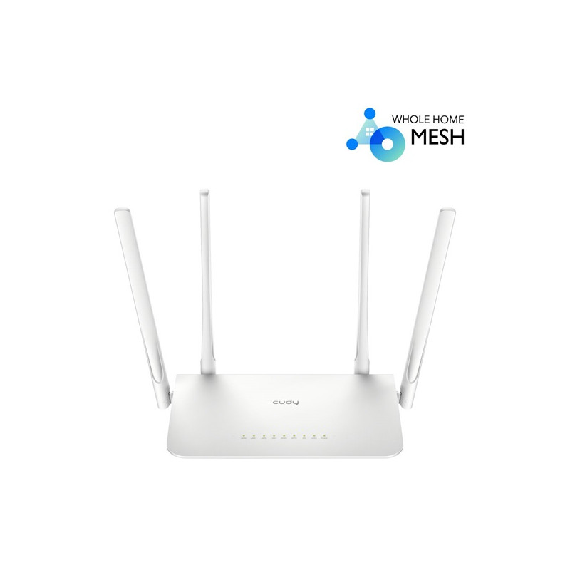 CUDY Wireless Router Dual Band AC1300 1xWAN(1000Mbps) + 4xLAN(1000Mbps)