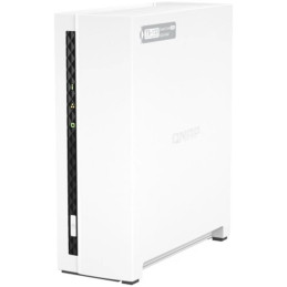 QNAP TS-133 tárolószerver Tower Ethernet/LAN csatlakozás Fehér