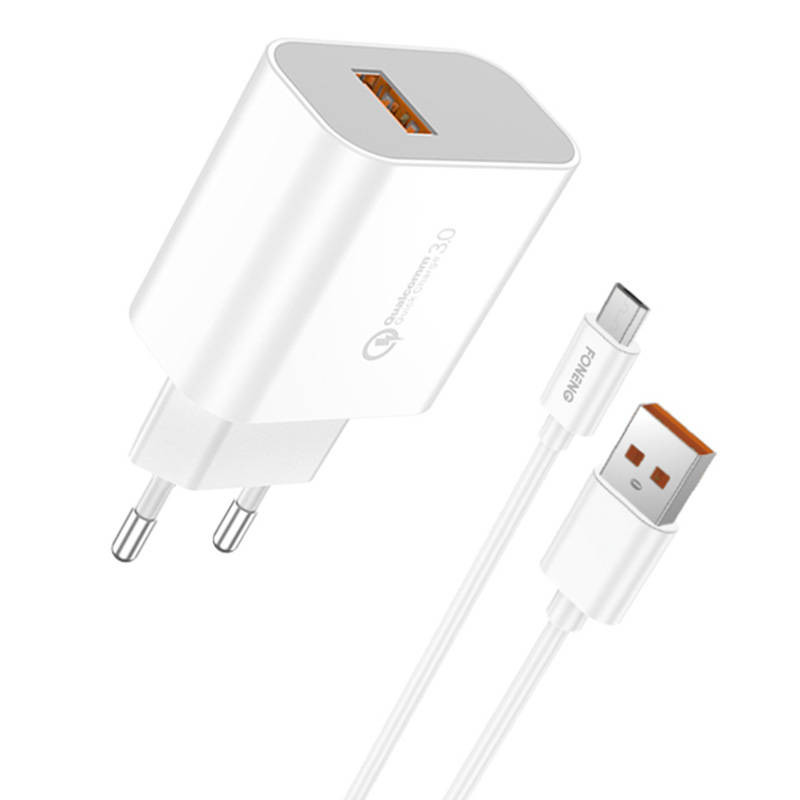 Charger QC3.0 USB Foneng EU46 Micro