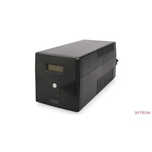 DIGITUS UPS Line-Ineractive LCD 1000VA,600W 2x12V,7Ah AVR 4xSCH. USB RS232 RJ45