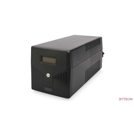 DIGITUS UPS Line-Ineractive LCD 1000VA,600W 2x12V,7Ah AVR 4xSCH. USB RS232 RJ45