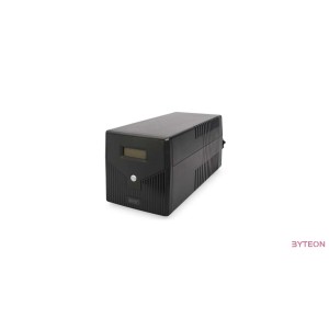 DIGITUS UPS Line-Ineractive LCD 1000VA,600W 2x12V,7Ah AVR 4xSCH. USB RS232 RJ45