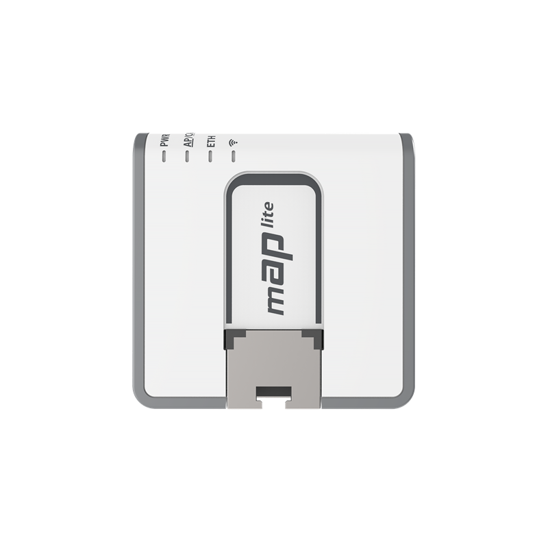 MikroTik mAP lite 64MB RAM, 1xLAN, 2,4GHz integrált antennás wifi router