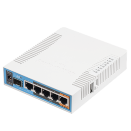 MikroTik hAP ac RB962UiGS-5HacT2HnT L4 128MB 5x GbE LAN 1x GbE SFP Dual-band Vezeték nélküli Router