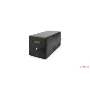 DIGITUS UPS Line-Ineractive LCD 1000VA,600W 2x12V,7Ah AVR 4xSCH. USB RS232 RJ45
