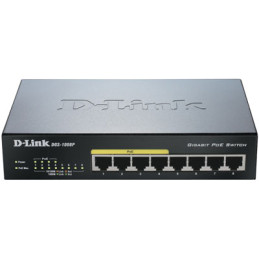 D-Link DGS-1008P 8port Gigabit (4x PoE)