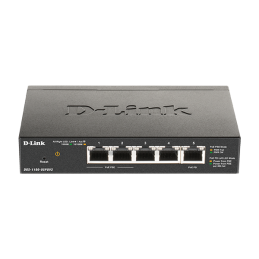 D-LINK SWITCH SMART 5 PORTS GIGABIT POE DESKTOP AND POE EXT.