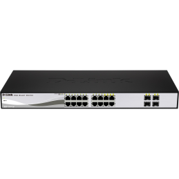 D-LINK SWITCH 16-PORT GIGABIT SMART WITH 4X1000BASET/SFP