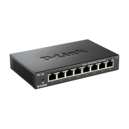 D-Link DES-108/E 8port  [ 10/100Mbit, asztali és rackbe is ]