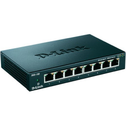 D-Link DES-108/E 8port  [ 10/100/1000 Mbit, asztali és rackbe is ]