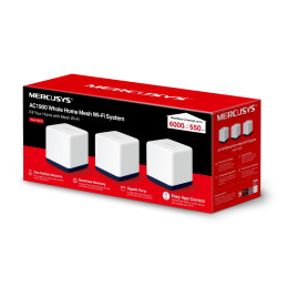 Mercusys Halo H50G Dual-Band AC1900 Mesh Wifi rendszer (3 db)