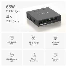 Mercusys MS105GP 5port gigabit switch