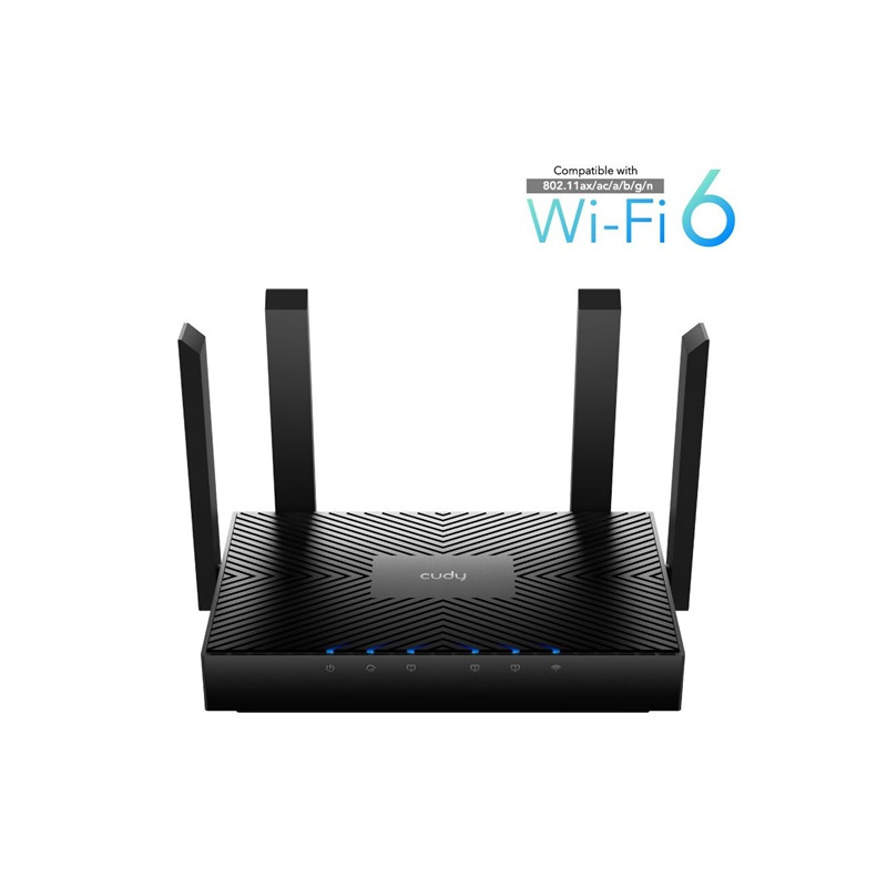 CUDY WR3000 kétsávos AX3000 gigabit WIFI 6 MESH fekete router