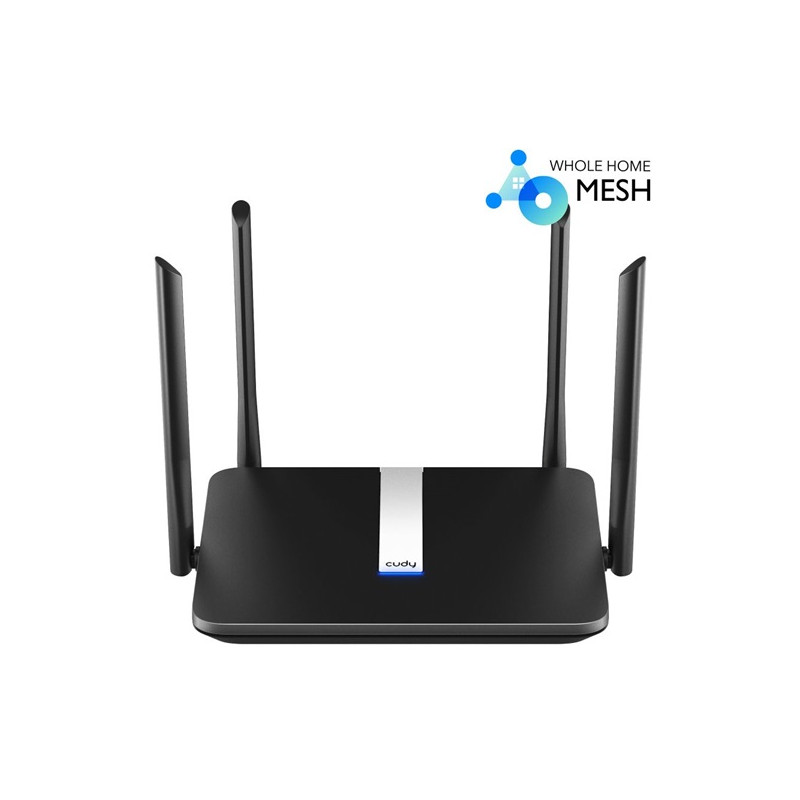 CUDY X6 AX1800 gigabit WIFI 6 MESH fekete router