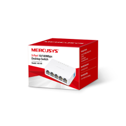 Mercusys MS105 5 port 10/100Mbps nem menedzselhető asztali Switch