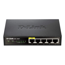 D-Link 5-Port 10/100/1000Mbps Gigabit PoE+ Switch, 60W power budget