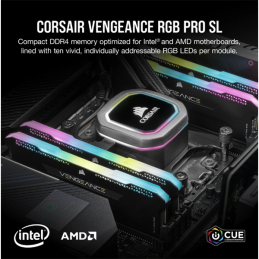 Corsair Vengeance CMH32GX4M2E3200C16 memóriamodul 32 GB 2 x 16 GB DDR4 3200 Mhz