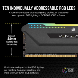 Corsair Vengeance CMH32GX4M2E3200C16 memóriamodul 32 GB 2 x 16 GB DDR4 3200 Mhz