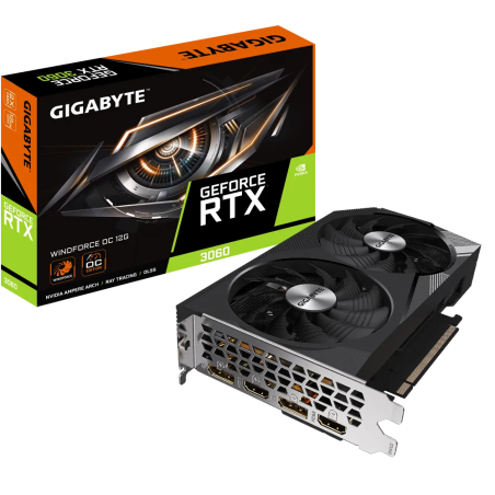 GIGABYTE GeForce RTX 3060 WINDFORCE OC 12G 2xDP 2xHDMI