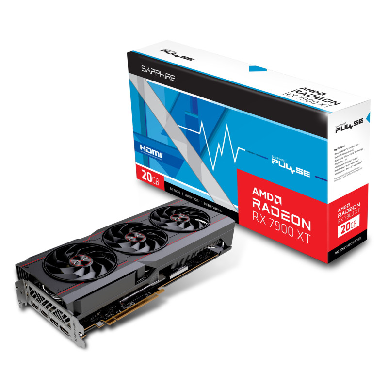 SAPPHIRE PULSE RADEON RX7900XT GAMING OC 20GB GDDR6 2xHDMI 2xDP