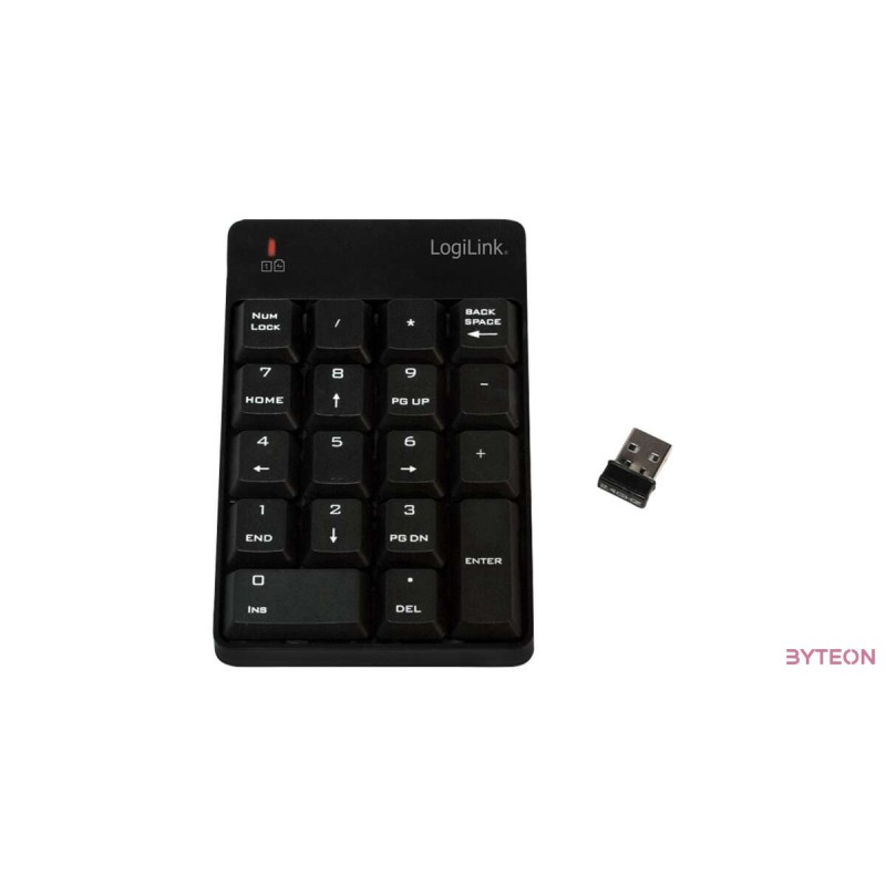 LOGILINK - vezeték nélküli billentyűzet, 18 billentyű