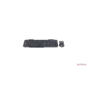 Gembird multimedia Wireless desktop set, US layout, black