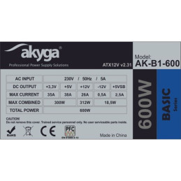 Akyga Basic 600W OEM