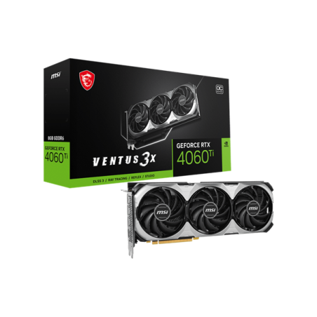 MSI GeForce RTX 4060 Ti VENTUS 3X 8G OC nVidia 8GB GDDR6 128bit PCIe videókártya