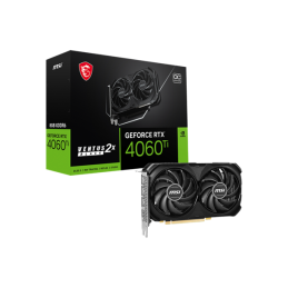 MSI GeForce RTX 4060 Ti VENTUS 2X BLACK 8G OC nVidia 8GB GDDR6 128bit PCIe videókártya