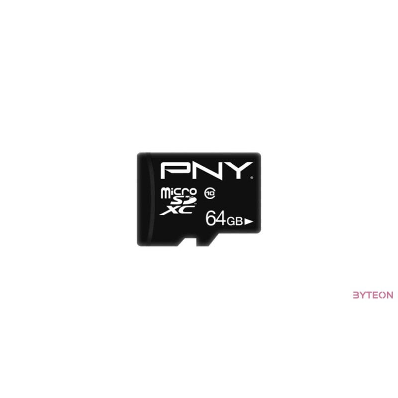 PNY Memória kártya Performance Plus Micro SDXC 64GB Class 10