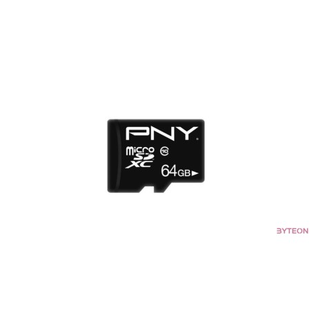 PNY Memória kártya Performance Plus Micro SDXC 64GB Class 10